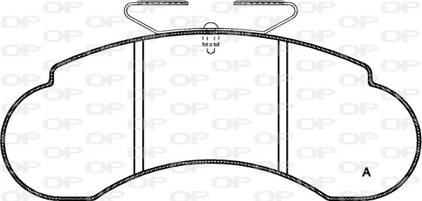 OPEN PARTS Комплект тормозных колодок, дисковый тормоз BPA0142.20